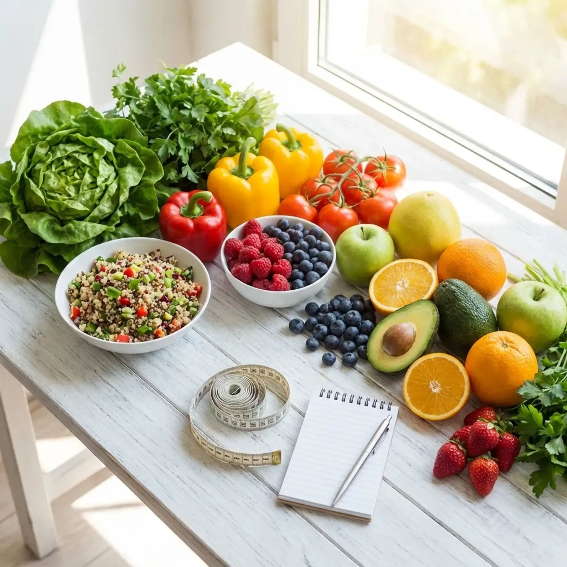 Fresh healthy food and lifestyle